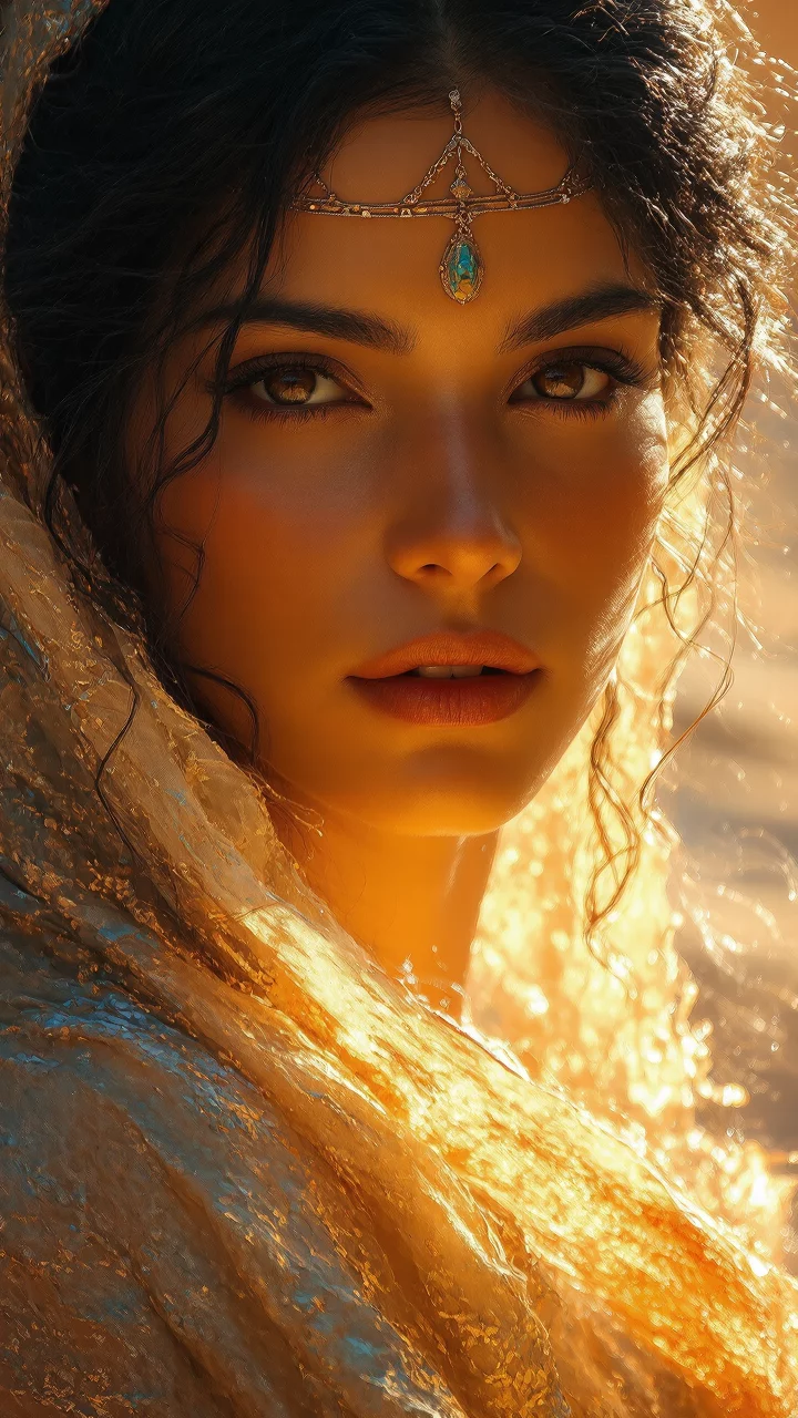 Hindu Princess Surreal Fantasy Tattoo Ethereal Landscape Cinematic ...